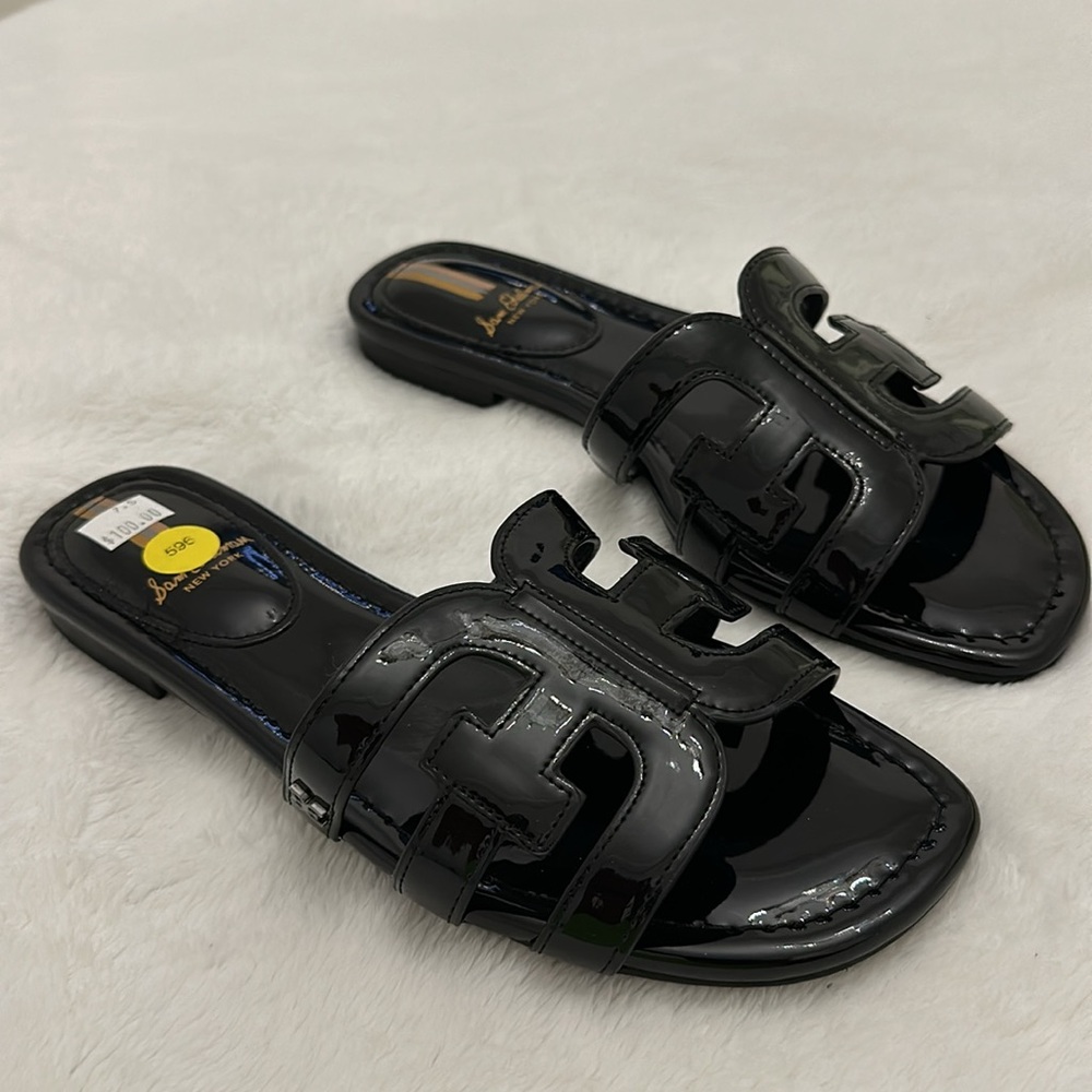 Sam Edelman Black Patent leather sandals   Style BAY.